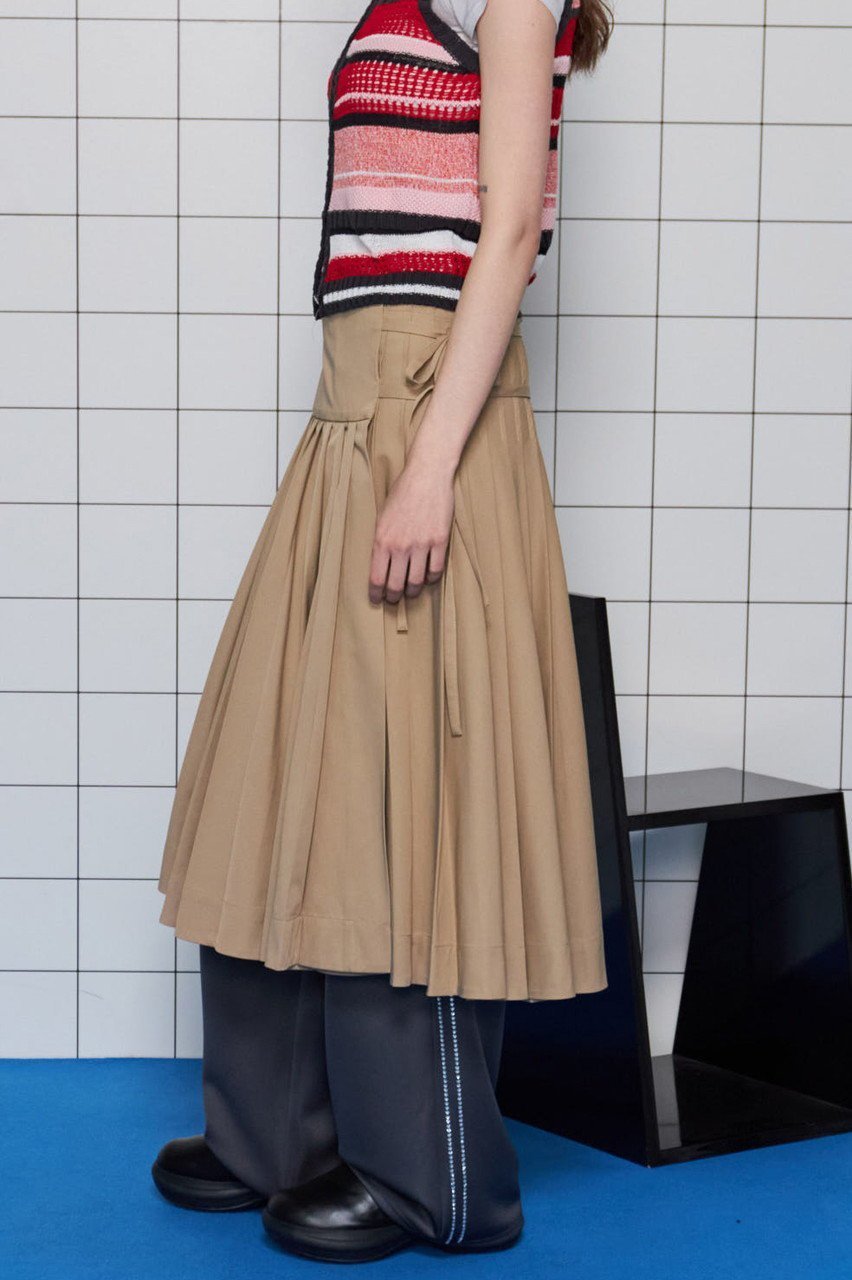 【メゾンスペシャル/MAISON SPECIAL】のWrap Pleated Skirt/ラッププリーツスカート 人気、トレンドファッション・服の通販 founy(ファニー) 　ファッション　Fashion　レディースファッション　Fashion for Women　スカート　Skirts　プリーツスカート / 上品フェミニンスタイル　Pleated Skirts　ロングスカート　Long Skirts / Maxi & Midi Skirts　エレガント 上品　Elegant　クラシカル　Classical, Vintage-Inspired　ソックス　Socks, Hosiery　プリーツ　Pleats, Pleated　ラップ　Wrap, Wrap Design　ロング　Long, Long-Length　夏　Summer　other-8|ID: prp329100004475173 ipo3291000000035423555