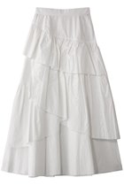 【メゾンスペシャル/MAISON SPECIAL】のFlare Tiered Skirt/フレアティアードスカート WHT(ホワイト)|ID: prp329100004475175 ipo3291000000032847957
