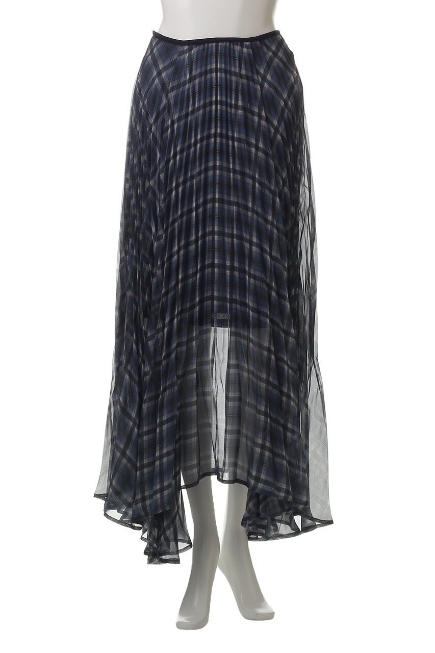 【メゾンスペシャル/MAISON SPECIAL】のCircular Pleated Plaid Skirt/サーキュラープリーツチェックスカート 人気、トレンドファッション・服の通販 founy(ファニー) 　ファッション　Fashion　レディースファッション　Fashion for Women　スカート　Skirts　ロングスカート　Long Skirts / Maxi & Midi Skirts　アクセサリー　Fashion Accessories　アンダー　Underwear Essentials　シアー　Sheer, See-Through　シフォン　Chiffon, Lightweight Fabric　シンプル　Simple, Minimal　タンク　Tank Top, Sleeveless Top　チェック　Check, Plaid, Tartan　チューブ　Tube, Tube Top　デニム　Denim, Jeans Material　プリント　Print, Printed Pattern　プリーツ　Pleats, Pleated　ロング　Long, Long-Length　おすすめ　Recommended / Our Picks　夏　Summer　other-2|ID: prp329100004475181 ipo3291000000032806994
