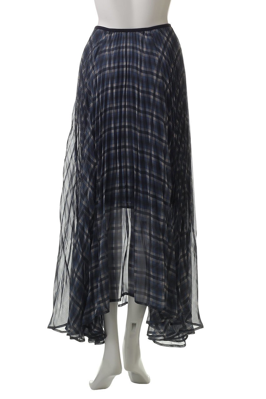 【メゾンスペシャル/MAISON SPECIAL】のCircular Pleated Plaid Skirt/サーキュラープリーツチェックスカート 人気、トレンドファッション・服の通販 founy(ファニー) 　ファッション　Fashion　レディースファッション　Fashion for Women　スカート　Skirts　ロングスカート　Long Skirts / Maxi & Midi Skirts　アクセサリー　Fashion Accessories　アンダー　Underwear Essentials　シアー　Sheer, See-Through　シフォン　Chiffon, Lightweight Fabric　シンプル　Simple, Minimal　タンク　Tank Top, Sleeveless Top　チェック　Check, Plaid, Tartan　チューブ　Tube, Tube Top　デニム　Denim, Jeans Material　プリント　Print, Printed Pattern　プリーツ　Pleats, Pleated　ロング　Long, Long-Length　おすすめ　Recommended / Our Picks　夏　Summer　other-4|ID: prp329100004475181 ipo3291000000032806996