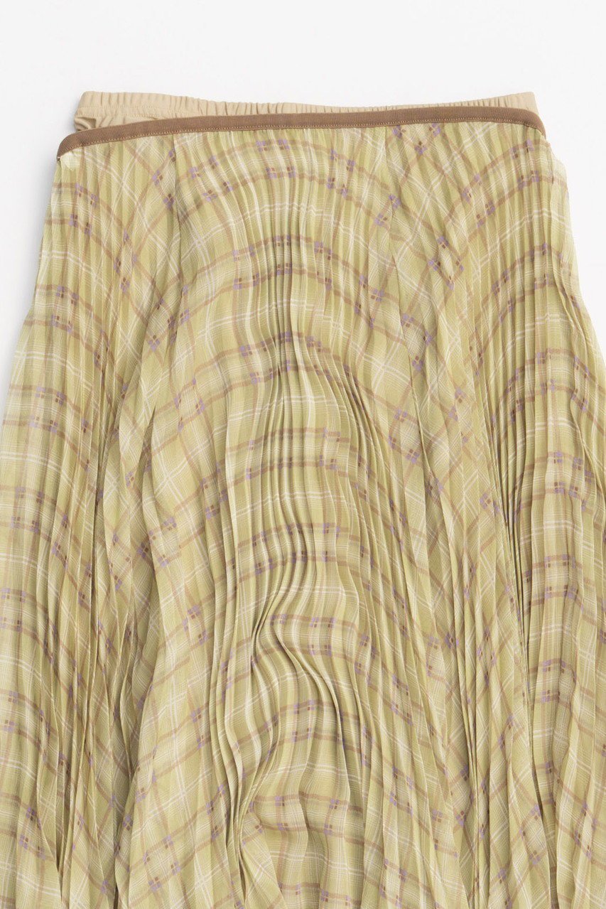 【メゾンスペシャル/MAISON SPECIAL】のCircular Pleated Plaid Skirt/サーキュラープリーツチェックスカート 人気、トレンドファッション・服の通販 founy(ファニー) 　ファッション　Fashion　レディースファッション　Fashion for Women　スカート　Skirts　ロングスカート　Long Skirts / Maxi & Midi Skirts　アクセサリー　Fashion Accessories　アンダー　Underwear Essentials　シアー　Sheer, See-Through　シフォン　Chiffon, Lightweight Fabric　シンプル　Simple, Minimal　タンク　Tank Top, Sleeveless Top　チェック　Check, Plaid, Tartan　チューブ　Tube, Tube Top　デニム　Denim, Jeans Material　プリント　Print, Printed Pattern　プリーツ　Pleats, Pleated　ロング　Long, Long-Length　おすすめ　Recommended / Our Picks　夏　Summer　other-6|ID: prp329100004475181 ipo3291000000032806998