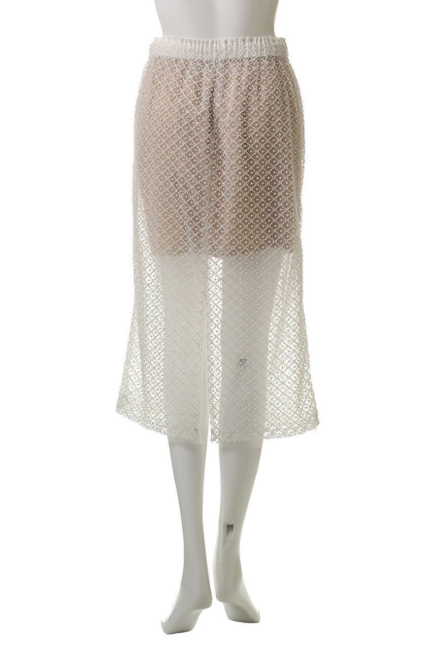 【メゾンスペシャル/MAISON SPECIAL】のPearl Beaded Skirt/パールビーズスカート 人気、トレンドファッション・服の通販 founy(ファニー) 　ファッション　Fashion　レディースファッション　Fashion for Women　スカート　Skirts　ロングスカート　Long Skirts / Maxi & Midi Skirts　チュール　Tulip, Tulip Motif　デニム　Denim, Jeans Material　パール　Pearl, Pearl Accent　ロング　Long, Long-Length　おすすめ　Recommended / Our Picks　夏　Summer　エレガント 上品　Elegant　other-4|ID: prp329100004475189 ipo3291000000032808426