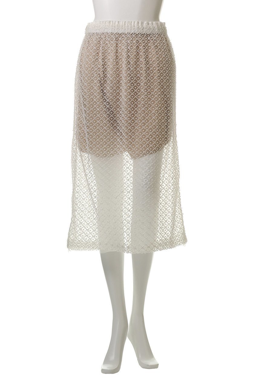 【メゾンスペシャル/MAISON SPECIAL】のPearl Beaded Skirt/パールビーズスカート 人気、トレンドファッション・服の通販 founy(ファニー) 　ファッション　Fashion　レディースファッション　Fashion for Women　スカート　Skirts　ロングスカート　Long Skirts / Maxi & Midi Skirts　チュール　Tulip, Tulip Motif　デニム　Denim, Jeans Material　パール　Pearl, Pearl Accent　ロング　Long, Long-Length　おすすめ　Recommended / Our Picks　夏　Summer　エレガント 上品　Elegant　other-2|ID: prp329100004475189 ipo3291000000035889031