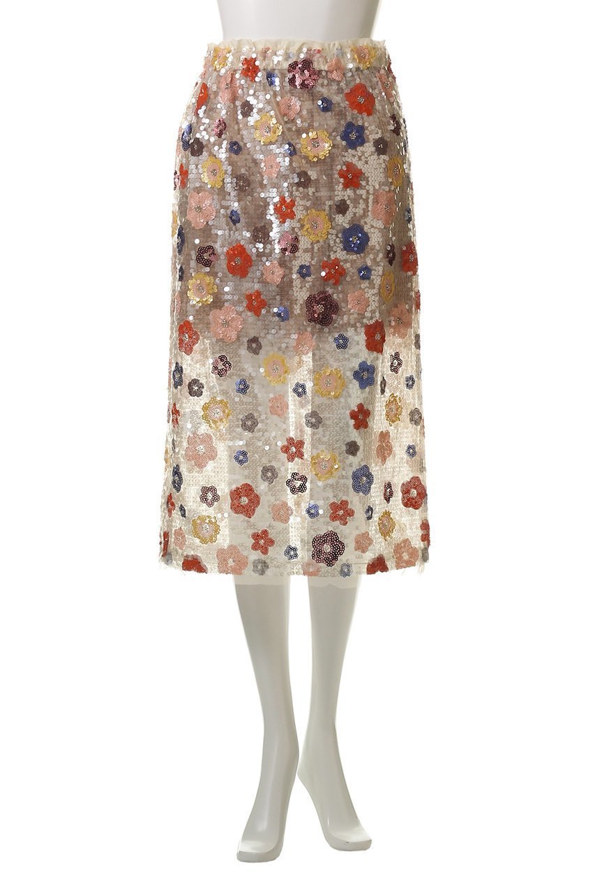 【メゾンスペシャル/MAISON SPECIAL】のColorful Flower Sequin Skirt/カラフルフラワースパンコールスカート 人気、トレンドファッション・服の通販 founy(ファニー) 　ファッション　Fashion　レディースファッション　Fashion for Women　スカート　Skirts　ロングスカート　Long Skirts / Maxi & Midi Skirts　カラフル　Colorful Design　スパンコール　Sequins, Sequin Embellishment　チュール　Tulip, Tulip Motif　デニム　Denim, Jeans Material　マキシ　Maxi, Full Length　ロング　Long, Long-Length　おすすめ　Recommended / Our Picks　夏　Summer　other-2|ID: prp329100004475190 ipo3291000000032813569