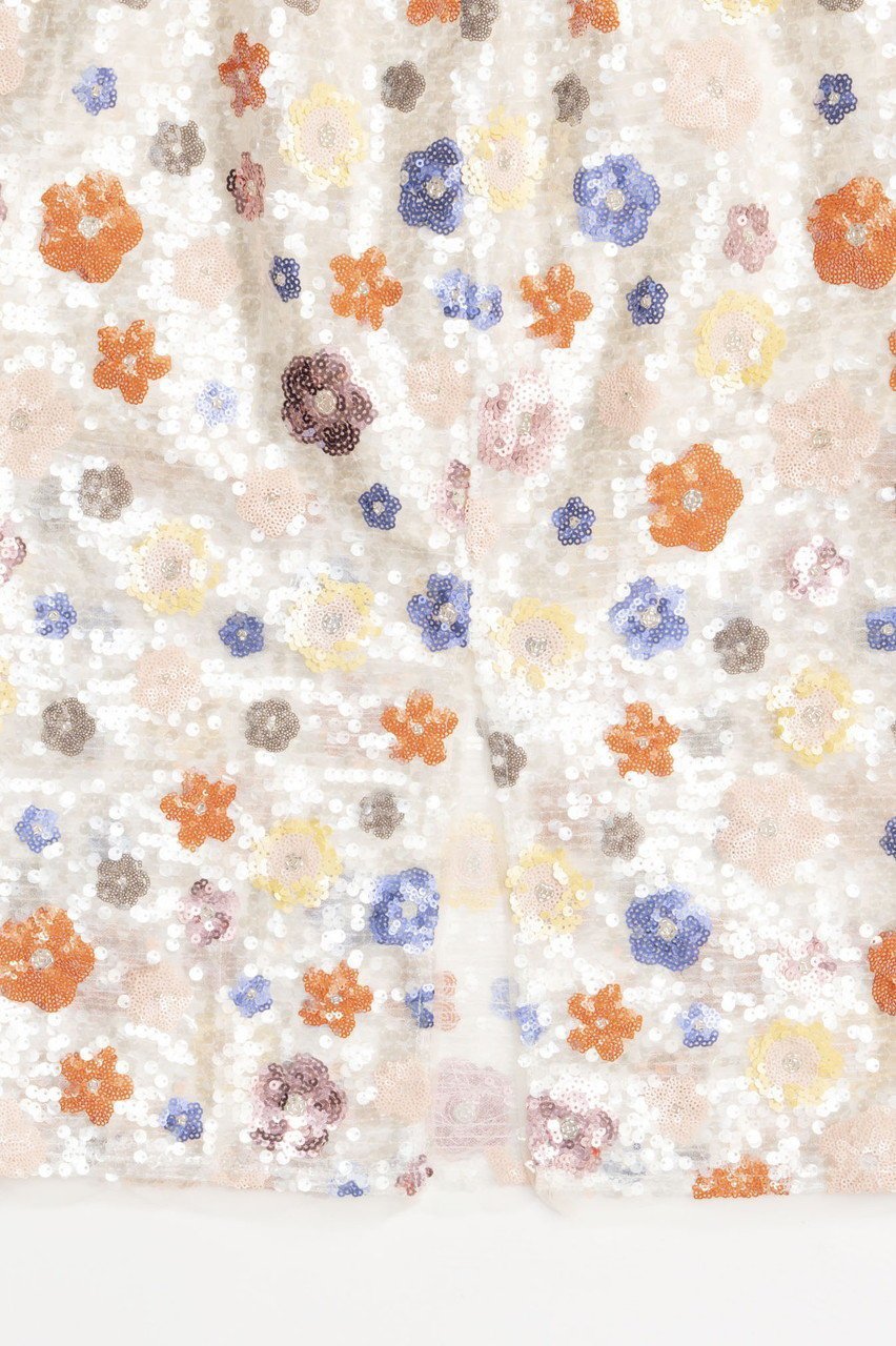 【メゾンスペシャル/MAISON SPECIAL】のColorful Flower Sequin Skirt/カラフルフラワースパンコールスカート 人気、トレンドファッション・服の通販 founy(ファニー) 　ファッション　Fashion　レディースファッション　Fashion for Women　スカート　Skirts　ロングスカート　Long Skirts / Maxi & Midi Skirts　カラフル　Colorful Design　スパンコール　Sequins, Sequin Embellishment　チュール　Tulip, Tulip Motif　デニム　Denim, Jeans Material　マキシ　Maxi, Full Length　ロング　Long, Long-Length　おすすめ　Recommended / Our Picks　夏　Summer　other-6|ID: prp329100004475190 ipo3291000000032813573