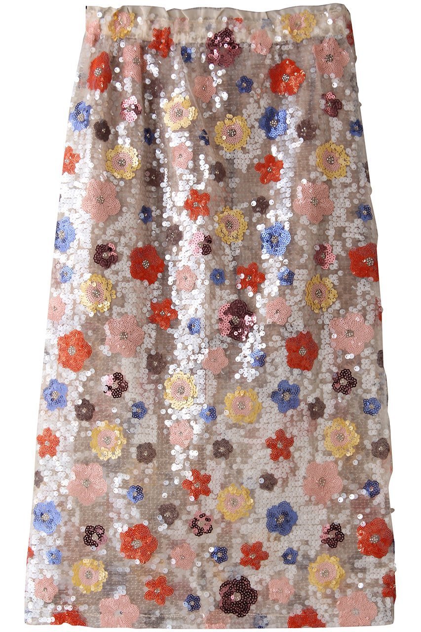 【メゾンスペシャル/MAISON SPECIAL】のColorful Flower Sequin Skirt/カラフルフラワースパンコールスカート インテリア・キッズ・メンズ・レディースファッション・服の通販 founy(ファウニー) 　ファッション　Fashion　レディースファッション　Fashion for Women　スカート　Skirts　ロングスカート　Long Skirts / Maxi & Midi Skirts　カラフル　Colorful Design　スパンコール　Sequins, Sequin Embellishment　チュール　Tulip, Tulip Motif　デニム　Denim, Jeans Material　マキシ　Maxi, Full Length　ロング　Long, Long-Length　おすすめ　Recommended / Our Picks　夏　Summer　MLT1(マルチカラー)|ID: prp329100004475190 ipo3291000000036885123
