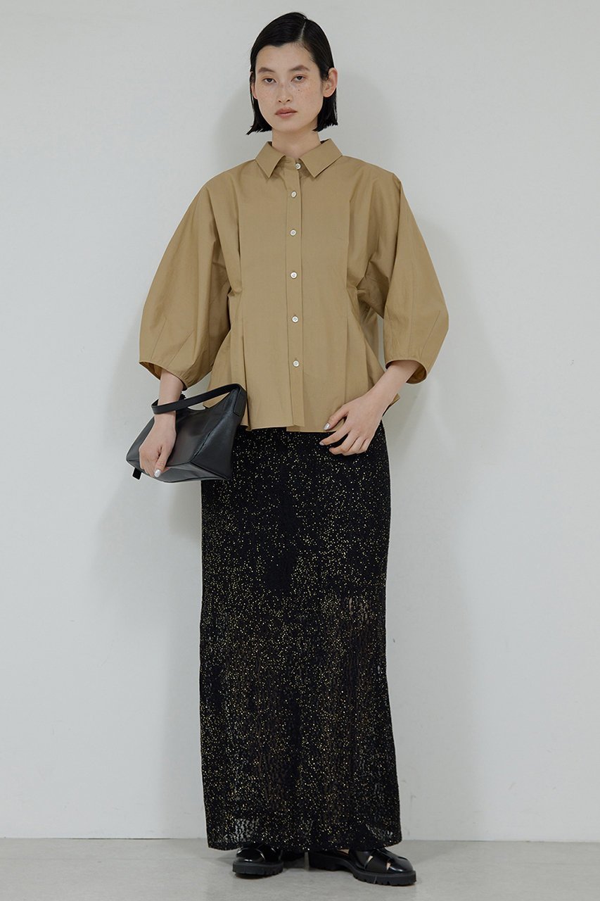 【ガリャルダガランテ/GALLARDAGALANTE】のラメラッセルスカート 人気、トレンドファッション・服の通販 founy(ファニー) 　ファッション　Fashion　レディースファッション　Fashion for Women　スカート　Skirts　ロングスカート　Long Skirts / Maxi & Midi Skirts　デニム　Denim, Jeans Material　トレンド　Trend, Trending Now　レース　Lace, Lace Fabric　ロング　Long, Long-Length　other-2|ID: prp329100004475207 ipo3291000000032845021