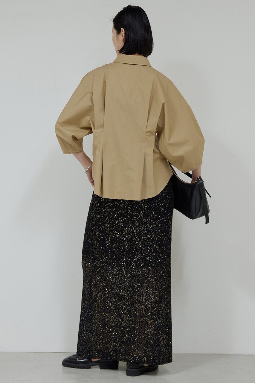 【ガリャルダガランテ/GALLARDAGALANTE】のラメラッセルスカート 人気、トレンドファッション・服の通販 founy(ファニー) 　ファッション　Fashion　レディースファッション　Fashion for Women　スカート　Skirts　ロングスカート　Long Skirts / Maxi & Midi Skirts　デニム　Denim, Jeans Material　トレンド　Trend, Trending Now　レース　Lace, Lace Fabric　ロング　Long, Long-Length　other-5|ID: prp329100004475207 ipo3291000000032845038