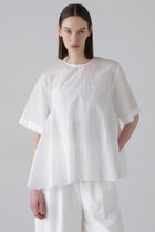 【アドーア/ADORE】のコットンナイロンタフタブラウス 人気、トレンドファッション・服の通販 founy(ファニー) ファッション Fashion レディースファッション Fashion for Women トップス・カットソー Cut & Sew Tops シャツ・ブラウス・オフィスカジュアル Elegant Blouses & Button-Ups ショート Short, Short Length シンプル Simple, Minimal スリーブ Sleeve, Long Sleeve / Short Sleeve セットアップ Set-Up, Coordinated Outfit フレア Flare, Flared エレガント 上品 Elegant 夏 Summer thumbnail ホワイト|ID: prp329100004475209 ipo3291000000035822301