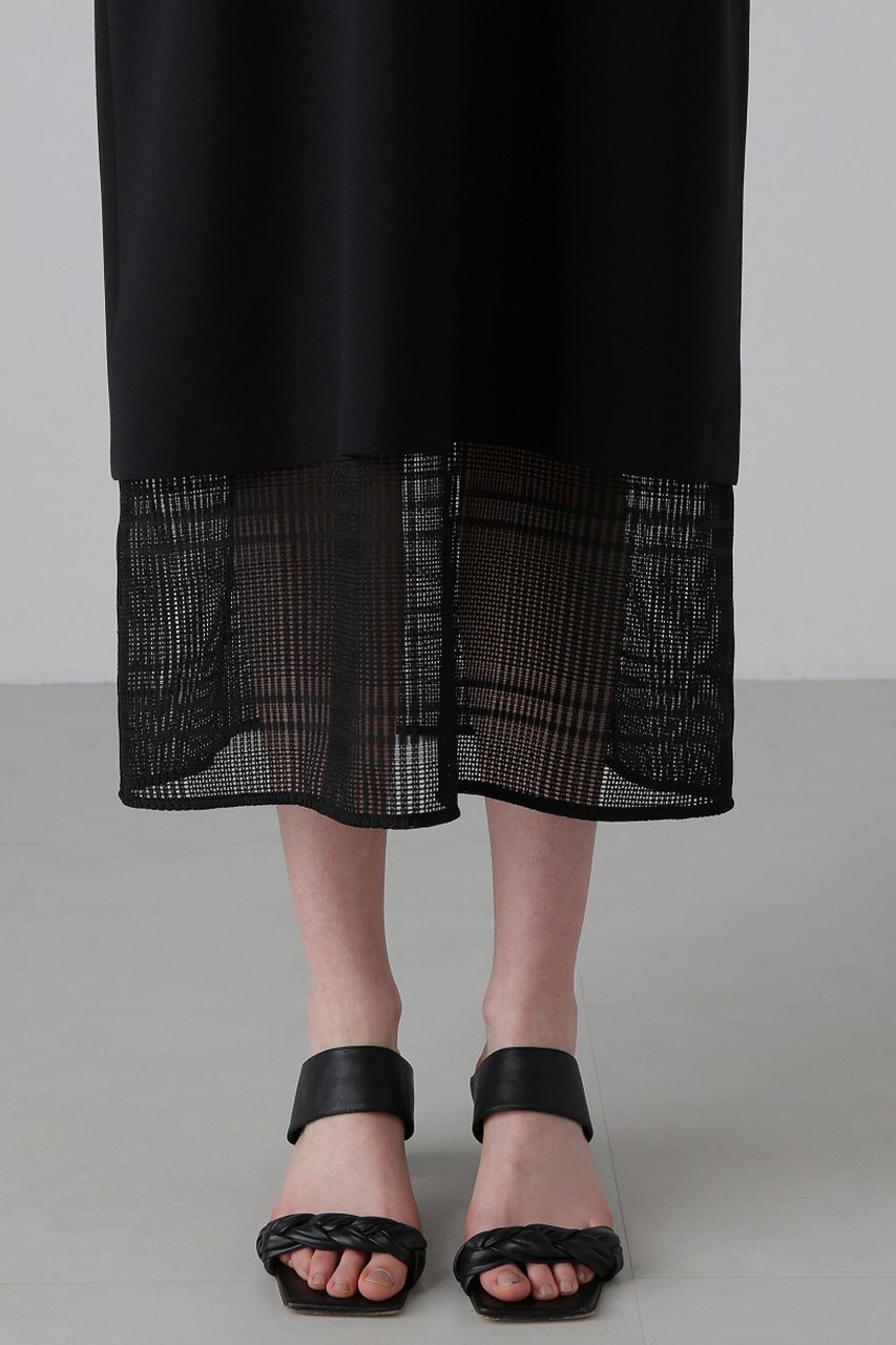【アドーア/ADORE】のレノクロスチェックワンピース 人気、トレンドファッション・服の通販 founy(ファニー) 　ファッション　Fashion　レディースファッション　Fashion for Women　ワンピース　Dresses　チュニック　Tunic Tops & Dresses　カットソー　Cut and Sewn Top　チェック　Check, Plaid, Tartan　チュニック　Tunic, Long Top　レース　Lace, Lace Fabric　ロング　Long, Long-Length　無地　Plain, Solid Color　other-5|ID: prp329100004475211 ipo3291000000032813844