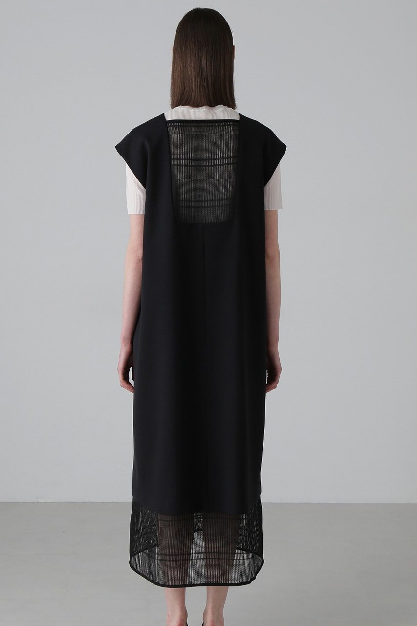 【アドーア/ADORE】のレノクロスチェックワンピース 人気、トレンドファッション・服の通販 founy(ファニー) 　ファッション　Fashion　レディースファッション　Fashion for Women　ワンピース　Dresses　チュニック　Tunic Tops & Dresses　カットソー　Cut and Sewn Top　チェック　Check, Plaid, Tartan　チュニック　Tunic, Long Top　レース　Lace, Lace Fabric　ロング　Long, Long-Length　無地　Plain, Solid Color　other-7|ID: prp329100004475211 ipo3291000000032813846