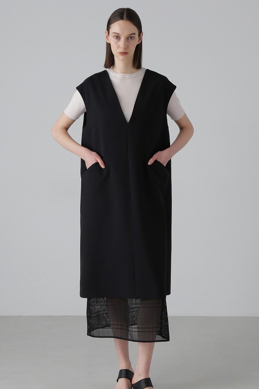 【アドーア/ADORE】のレノクロスチェックワンピース 人気、トレンドファッション・服の通販 founy(ファニー) 　ファッション　Fashion　レディースファッション　Fashion for Women　ワンピース　Dresses　チュニック　Tunic Tops & Dresses　カットソー　Cut and Sewn Top　チェック　Check, Plaid, Tartan　チュニック　Tunic, Long Top　レース　Lace, Lace Fabric　ロング　Long, Long-Length　無地　Plain, Solid Color　other-8|ID: prp329100004475211 ipo3291000000032813847