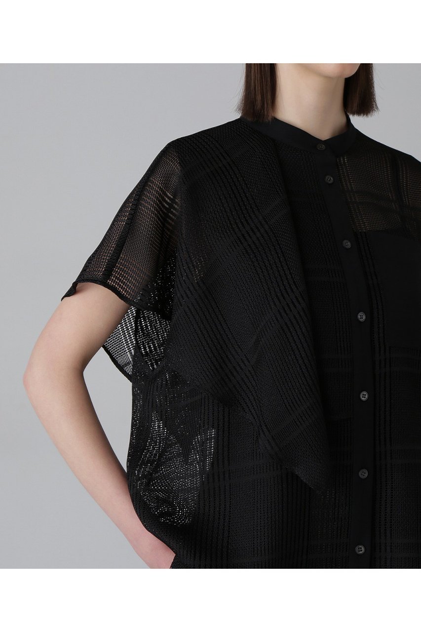 【アドーア/ADORE】のレノクロスチェックブラウス 人気、トレンドファッション・服の通販 founy(ファニー) 　ファッション　Fashion　レディースファッション　Fashion for Women　トップス・カットソー　Cut & Sew Tops　シャツ・ブラウス・オフィスカジュアル　Elegant Blouses & Button-Ups　ショート　Short, Short Length　スリーブ　Sleeve, Long Sleeve / Short Sleeve　チェック　Check, Plaid, Tartan　ヘムライン　Hemline, Bottom Cut　ポケット　Pocket, Pocket Detail　エレガント 上品　Elegant　無地　Plain, Solid Color　other-4|ID: prp329100004475213 ipo3291000000032813860