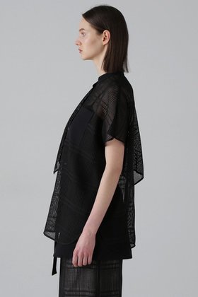 【アドーア/ADORE】 レノクロスチェックブラウス人気、トレンドファッション・服の通販 founy(ファニー) ファッション Fashion レディースファッション Fashion for Women トップス・カットソー Cut & Sew Tops シャツ・ブラウス・オフィスカジュアル Elegant Blouses & Button-Ups ショート Short, Short Length スリーブ Sleeve, Long Sleeve / Short Sleeve チェック Check, Plaid, Tartan ヘムライン Hemline, Bottom Cut ポケット Pocket, Pocket Detail エレガント 上品 Elegant 無地 Plain, Solid Color |ID:prp329100004475213