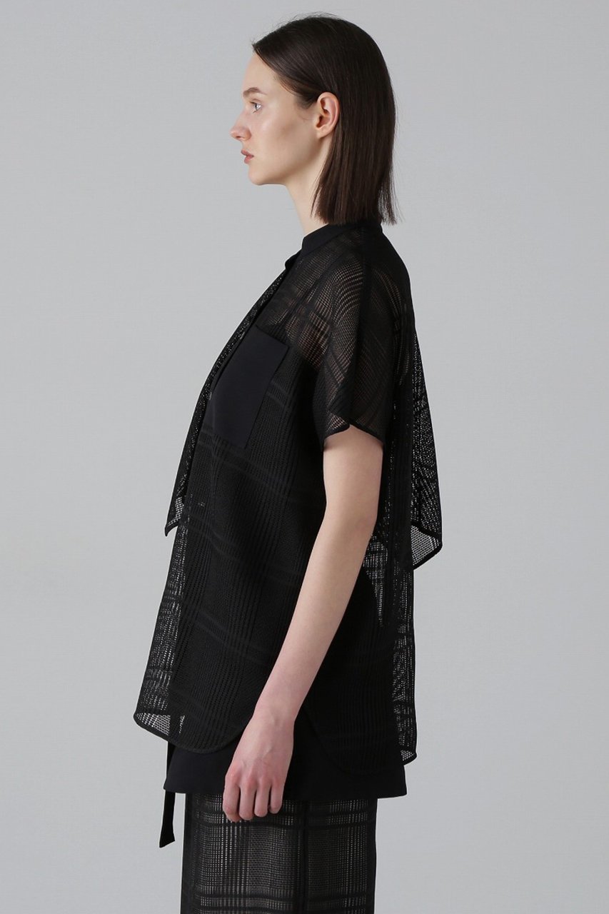 【アドーア/ADORE】のレノクロスチェックブラウス 人気、トレンドファッション・服の通販 founy(ファニー) ファッション Fashion レディースファッション Fashion for Women トップス・カットソー Cut & Sew Tops シャツ・ブラウス・オフィスカジュアル Elegant Blouses & Button-Ups ショート Short, Short Length スリーブ Sleeve, Long Sleeve / Short Sleeve チェック Check, Plaid, Tartan ヘムライン Hemline, Bottom Cut ポケット Pocket, Pocket Detail エレガント 上品 Elegant 無地 Plain, Solid Color other-1|ID: prp329100004475213 ipo3291000000035864579