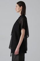 【アドーア/ADORE】のレノクロスチェックブラウス 人気、トレンドファッション・服の通販 founy(ファニー) ファッション Fashion レディースファッション Fashion for Women トップス・カットソー Cut & Sew Tops シャツ・ブラウス・オフィスカジュアル Elegant Blouses & Button-Ups ショート Short, Short Length スリーブ Sleeve, Long Sleeve / Short Sleeve チェック Check, Plaid, Tartan ヘムライン Hemline, Bottom Cut ポケット Pocket, Pocket Detail エレガント 上品 Elegant 無地 Plain, Solid Color thumbnail ブラック|ID: prp329100004475213 ipo3291000000035864580