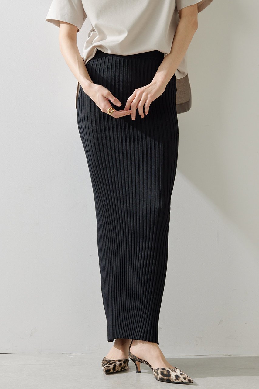 【ウィムガゼット/Whim Gazette】のニットフィットスカート 人気、トレンドファッション・服の通販 founy(ファニー) 　ファッション　Fashion　レディースファッション　Fashion for Women　スカート　Skirts　ロングスカート　Long Skirts / Maxi & Midi Skirts　エレガント 上品　Elegant　クリスタル　Crystal, Swarovski　シンプル　Simple, Minimal　定番　Standard, Basic Item　人気　Popular, Best Seller　フレア　Flare, Flared　ロング　Long, Long-Length　other-2|ID: prp329100004475214 ipo3291000000033663141