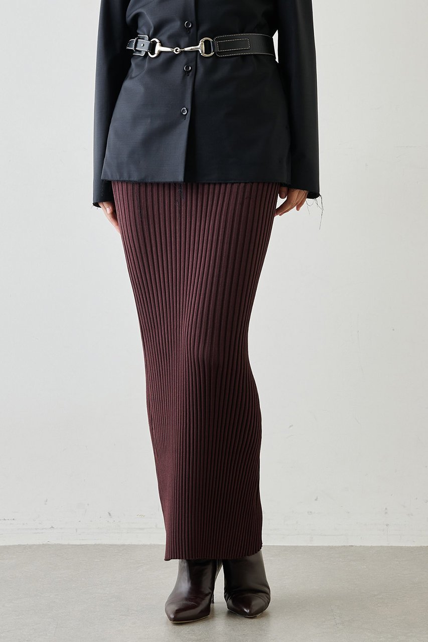 【ウィムガゼット/Whim Gazette】のニットフィットスカート 人気、トレンドファッション・服の通販 founy(ファニー) 　ファッション　Fashion　レディースファッション　Fashion for Women　スカート　Skirts　ロングスカート　Long Skirts / Maxi & Midi Skirts　エレガント 上品　Elegant　クリスタル　Crystal, Swarovski　シンプル　Simple, Minimal　定番　Standard, Basic Item　人気　Popular, Best Seller　フレア　Flare, Flared　ロング　Long, Long-Length　other-2|ID: prp329100004475214 ipo3291000000036622435