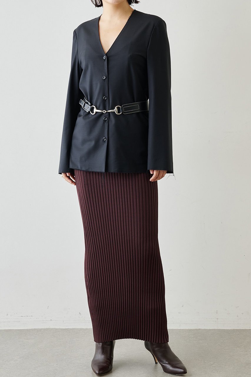 【ウィムガゼット/Whim Gazette】のニットフィットスカート 人気、トレンドファッション・服の通販 founy(ファニー) 　ファッション　Fashion　レディースファッション　Fashion for Women　スカート　Skirts　ロングスカート　Long Skirts / Maxi & Midi Skirts　エレガント 上品　Elegant　クリスタル　Crystal, Swarovski　シンプル　Simple, Minimal　定番　Standard, Basic Item　人気　Popular, Best Seller　フレア　Flare, Flared　ロング　Long, Long-Length　other-6|ID: prp329100004475214 ipo3291000000036622443