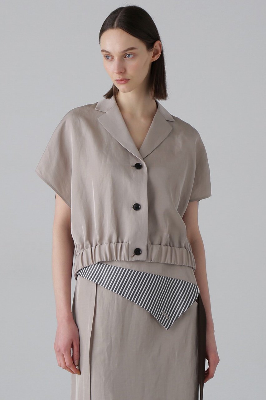 【アドーア/ADORE】のシルキープレーンクロスジャケット インテリア・キッズ・メンズ・レディースファッション・服の通販 founy(ファニー) 　ファッション　Fashion　レディースファッション　Fashion for Women　アウター　Coat / Outerwear Collection　レディースジャケット・軽アウター　Jackets　コンパクト　Compact, Small Size　ジャケット　Jacket, Outerwear　セットアップ　Set-Up, Coordinated Outfit　バランス　Balance, Style Balance　ブルゾン　Blouson, Bomber Jacket　エレガント 上品　Elegant　ベージュ|ID: prp329100004475215 ipo3291000000032813781