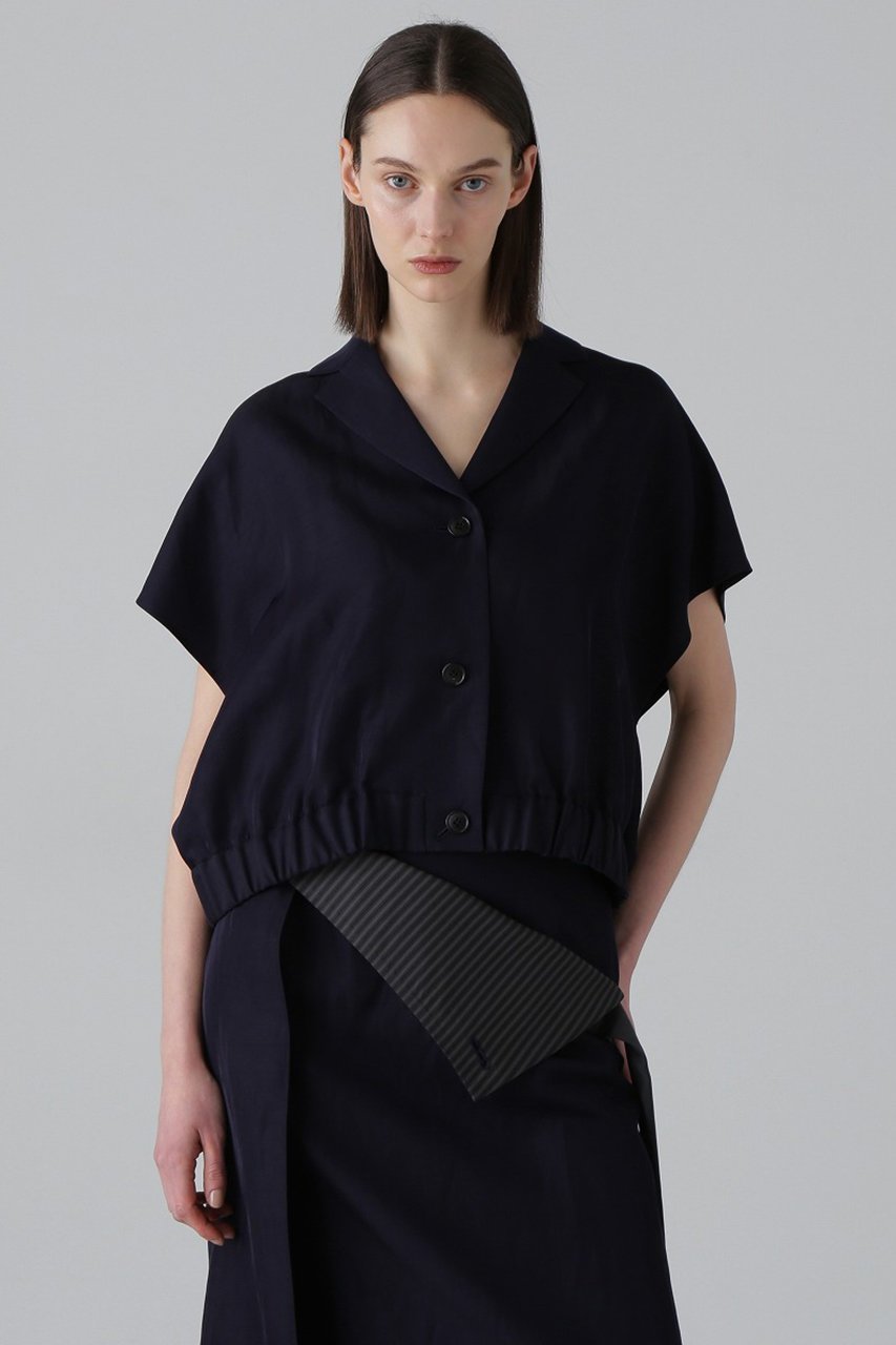 【アドーア/ADORE】のシルキープレーンクロスジャケット インテリア・キッズ・メンズ・レディースファッション・服の通販 founy(ファニー) 　ファッション　Fashion　レディースファッション　Fashion for Women　アウター　Coat / Outerwear Collection　レディースジャケット・軽アウター　Jackets　コンパクト　Compact, Small Size　ジャケット　Jacket, Outerwear　セットアップ　Set-Up, Coordinated Outfit　バランス　Balance, Style Balance　ブルゾン　Blouson, Bomber Jacket　エレガント 上品　Elegant　ネイビー|ID: prp329100004475215 ipo3291000000032813782