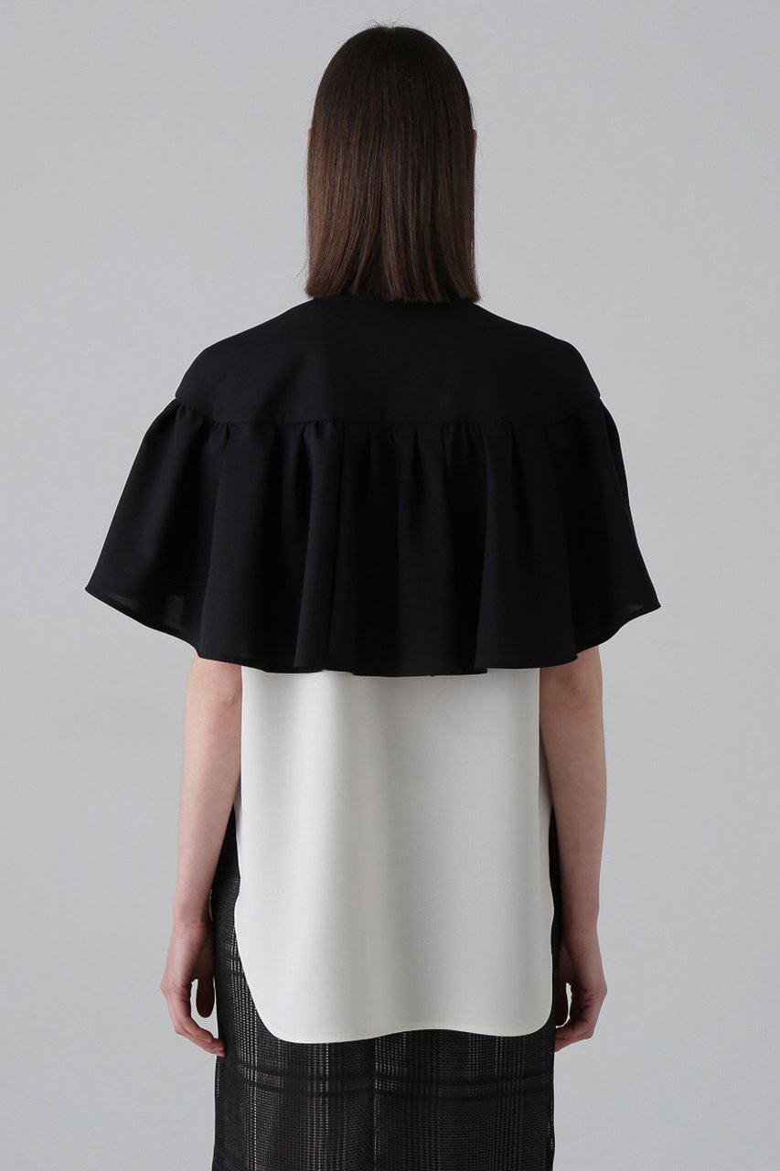 【アドーア/ADORE】のケープブラウス 人気、トレンドファッション・服の通販 founy(ファニー) 　ファッション　Fashion　レディースファッション　WOMEN　トップス・カットソー　Tops/Tshirt　シャツ/ブラウス　Shirts/Blouses　ギャザー　Gather　ショート　Short　スリーブ　Sleeve　ドレープ　Drape　ノースリーブ　No Sleeve　フェミニン　Feminine　エレガント 上品　Elegant　other-3|ID: prp329100004475217 ipo3291000000032243854
