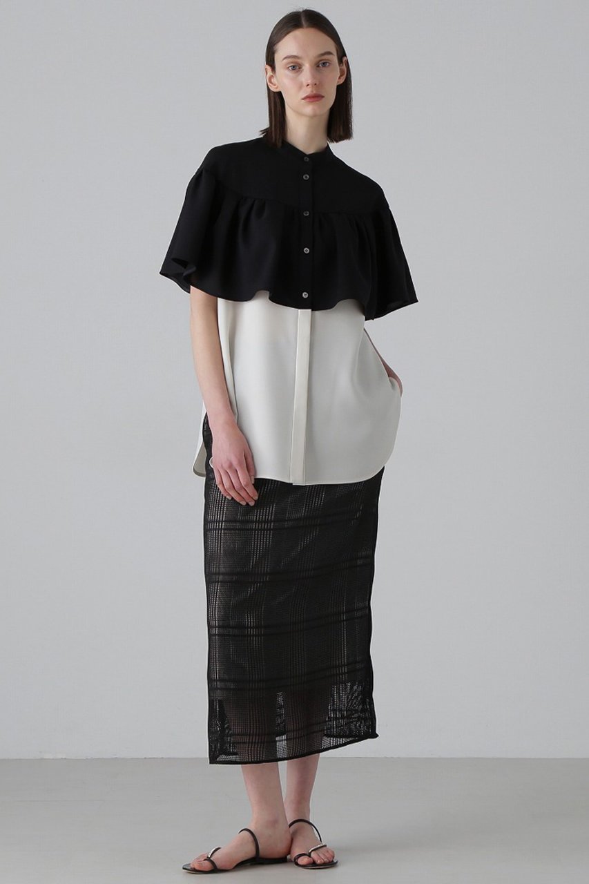 【アドーア/ADORE】のケープブラウス 人気、トレンドファッション・服の通販 founy(ファニー) 　ファッション　Fashion　レディースファッション　WOMEN　トップス・カットソー　Tops/Tshirt　シャツ/ブラウス　Shirts/Blouses　ギャザー　Gather　ショート　Short　スリーブ　Sleeve　ドレープ　Drape　ノースリーブ　No Sleeve　フェミニン　Feminine　エレガント 上品　Elegant　other-6|ID: prp329100004475217 ipo3291000000032243857