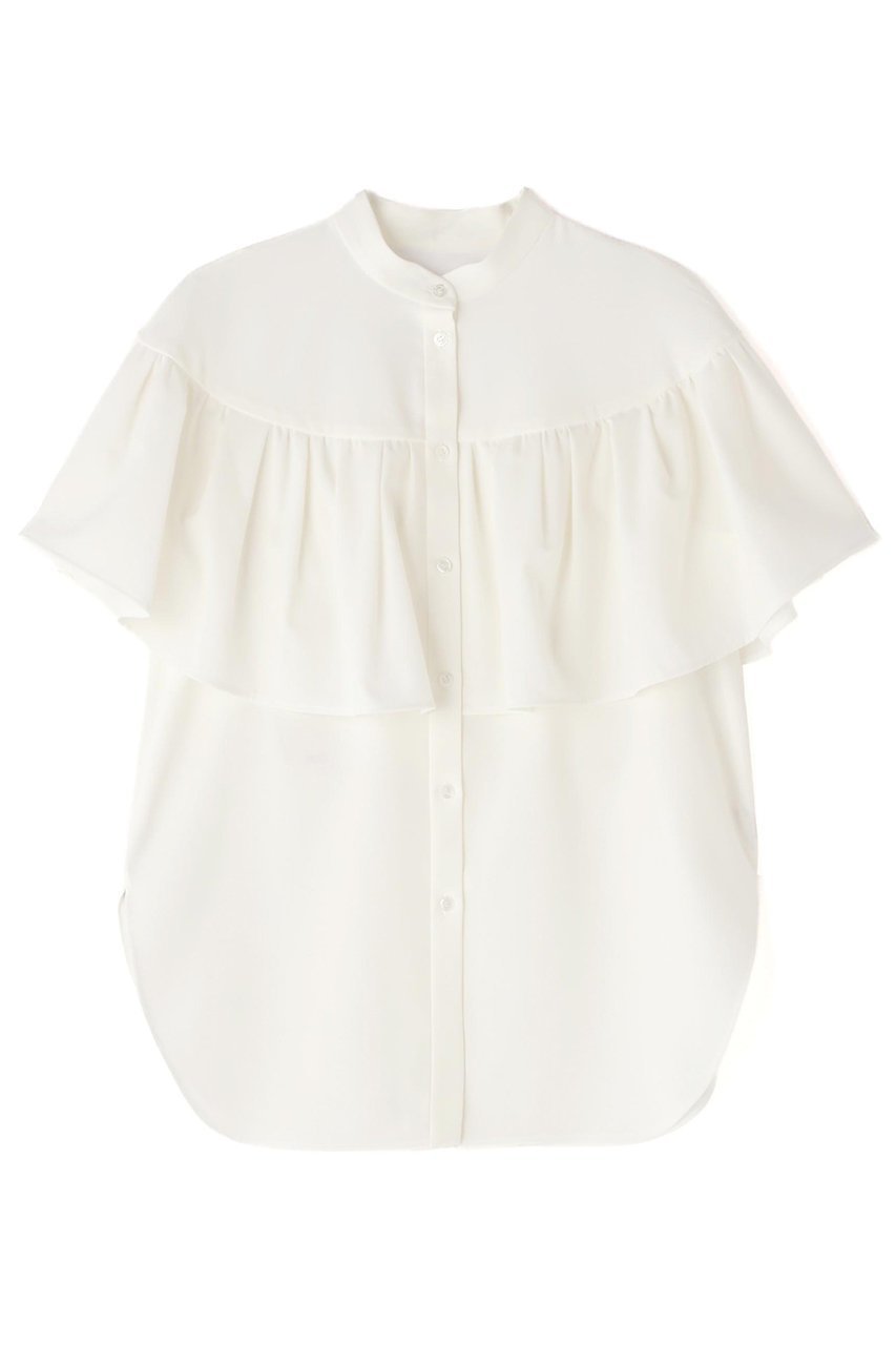 【アドーア/ADORE】のケープブラウス インテリア・キッズ・メンズ・レディースファッション・服の通販 founy(ファニー) 　ファッション　Fashion　レディースファッション　Fashion for Women　トップス・カットソー　Cut & Sew Tops　シャツ・ブラウス・オフィスカジュアル　Elegant Blouses & Button-Ups　ギャザー　Gathered, Ruffled　ショート　Short, Short Length　スリーブ　Sleeve, Long Sleeve / Short Sleeve　ドレープ　Drape, Draping Fabric　ノースリーブ　Sleeveless, No-Sleeve　フェミニン　Feminine, Girly　エレガント 上品　Elegant　ホワイト|ID: prp329100004475217 ipo3291000000032907852