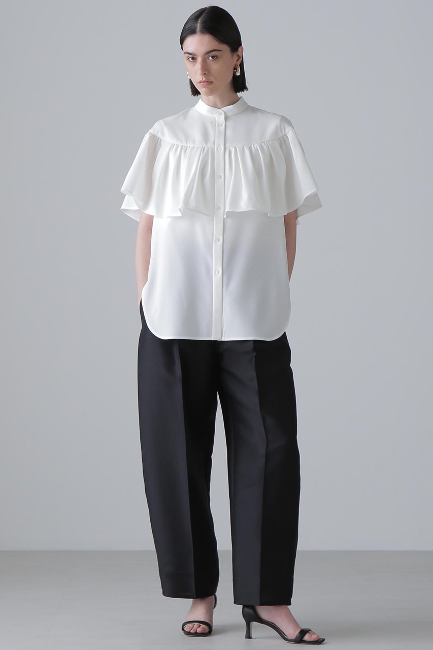 【アドーア/ADORE】のケープブラウス 人気、トレンドファッション・服の通販 founy(ファニー) 　ファッション　Fashion　レディースファッション　Fashion for Women　トップス・カットソー　Cut & Sew Tops　シャツ・ブラウス・オフィスカジュアル　Elegant Blouses & Button-Ups　ギャザー　Gathered, Ruffled　ショート　Short, Short Length　スリーブ　Sleeve, Long Sleeve / Short Sleeve　ドレープ　Drape, Draping Fabric　ノースリーブ　Sleeveless, No-Sleeve　フェミニン　Feminine, Girly　エレガント 上品　Elegant　other-3|ID: prp329100004475217 ipo3291000000032907858