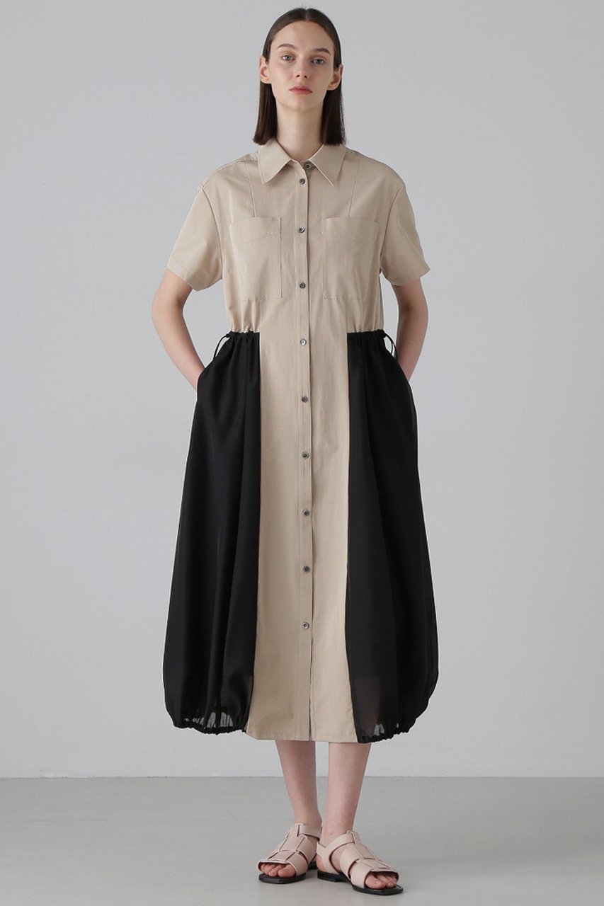 【アドーア/ADORE】のハイマルチタフタワンピース インテリア・キッズ・メンズ・レディースファッション・服の通販 founy(ファニー) 　ファッション　Fashion　レディースファッション　Fashion for Women　ワンピース　Dresses　チュニック　Tunic Tops & Dresses　シアー　Sheer, See-Through　タフタ　Taffeta, Structured Fabric　チュニック　Tunic, Long Top　バルーン　Balloon, Balloon Silhouette　ロング　Long, Long-Length　ベージュ|ID: prp329100004475219 ipo3291000000032813796
