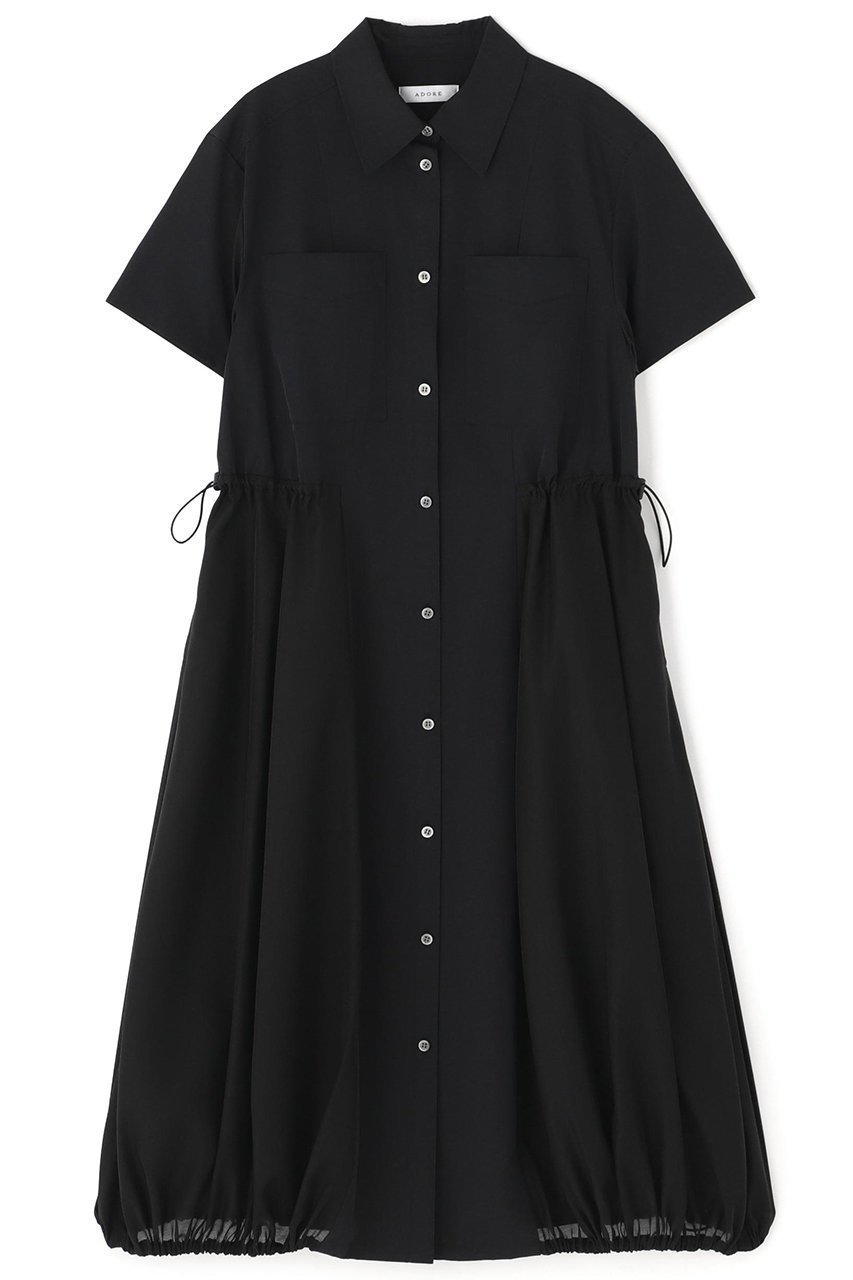 【アドーア/ADORE】のハイマルチタフタワンピース インテリア・キッズ・メンズ・レディースファッション・服の通販 founy(ファニー) 　ファッション　Fashion　レディースファッション　Fashion for Women　ワンピース　Dresses　チュニック　Tunic Tops & Dresses　シアー　Sheer, See-Through　タフタ　Taffeta, Structured Fabric　チュニック　Tunic, Long Top　バルーン　Balloon, Balloon Silhouette　ロング　Long, Long-Length　ブラック|ID: prp329100004475219 ipo3291000000032813797