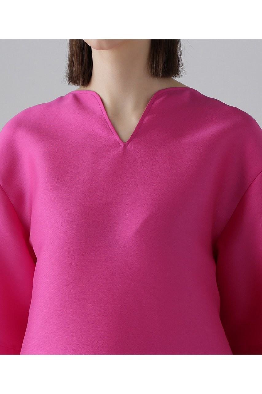 【アドーア/ADORE】のシルキーダブルクロスブラウス 人気、トレンドファッション・服の通販 founy(ファニー) ファッション Fashion レディースファッション Fashion for Women トップス・カットソー Cut & Sew Tops シャツ・ブラウス・オフィスカジュアル Elegant Blouses & Button-Ups ショート Short, Short Length シルク Silk, 100% Silk スリーブ Sleeve, Long Sleeve / Short Sleeve セットアップ Set-Up, Coordinated Outfit エレガント 上品 Elegant 再入荷 Restock / Back in Stock other-2|ID: prp329100004477213 ipo3291000000034990972