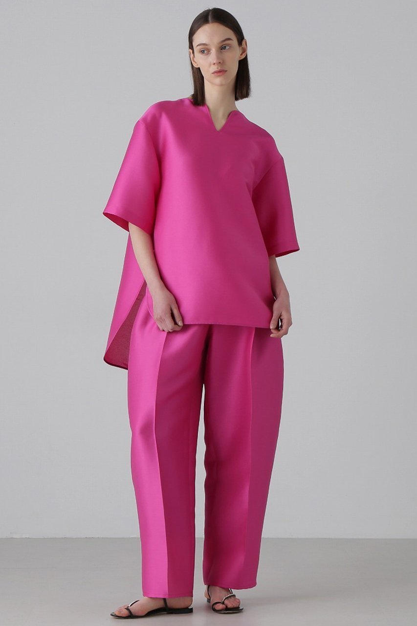 【アドーア/ADORE】のシルキーダブルクロスブラウス 人気、トレンドファッション・服の通販 founy(ファニー) ファッション Fashion レディースファッション Fashion for Women トップス・カットソー Cut & Sew Tops シャツ・ブラウス・オフィスカジュアル Elegant Blouses & Button-Ups ショート Short, Short Length シルク Silk, 100% Silk スリーブ Sleeve, Long Sleeve / Short Sleeve セットアップ Set-Up, Coordinated Outfit エレガント 上品 Elegant 再入荷 Restock / Back in Stock other-6|ID: prp329100004477213 ipo3291000000034990976