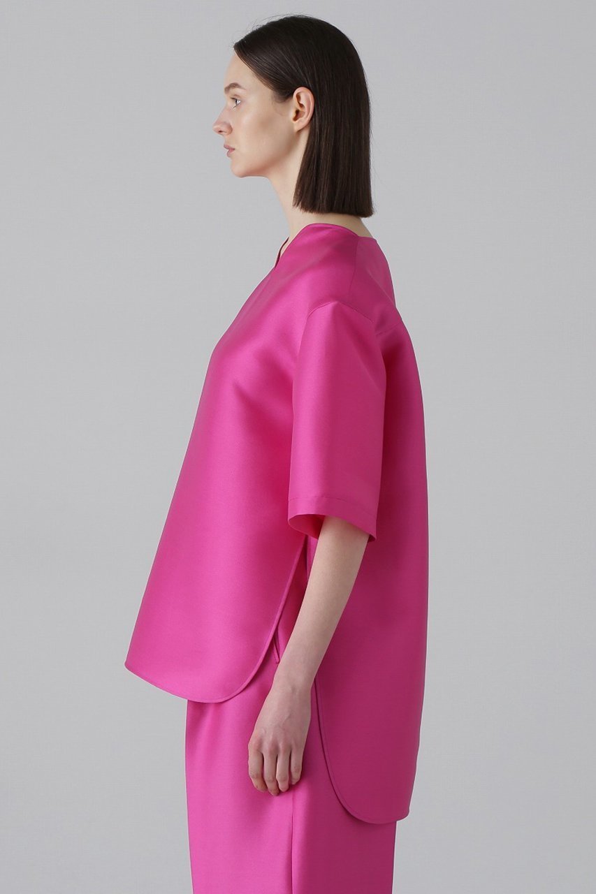 【アドーア/ADORE】のシルキーダブルクロスブラウス 人気、トレンドファッション・服の通販 founy(ファニー) ファッション Fashion レディースファッション Fashion for Women トップス・カットソー Cut & Sew Tops シャツ・ブラウス・オフィスカジュアル Elegant Blouses & Button-Ups ショート Short, Short Length シルク Silk, 100% Silk スリーブ Sleeve, Long Sleeve / Short Sleeve セットアップ Set-Up, Coordinated Outfit エレガント 上品 Elegant 再入荷 Restock / Back in Stock other-7|ID: prp329100004477213 ipo3291000000034990977