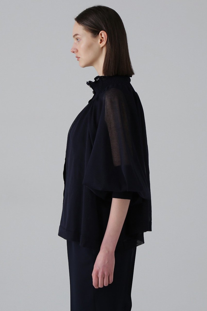 【アドーア/ADORE】のシャーリングシアーニット 人気、トレンドファッション・服の通販 founy(ファニー) 　ファッション　Fashion　レディースファッション　WOMEN　トップス・カットソー　Tops/Tshirt　ニット　Knit Tops　プルオーバー　Pullover　カーディガン　Cardigan　シアー　Sheer　シャーリング　Shirring　シンプル　Simple　フォルム　Form　ブラウジング　Browsing　エレガント 上品　Elegant　other-5|ID: prp329100004477216 ipo3291000000032243821