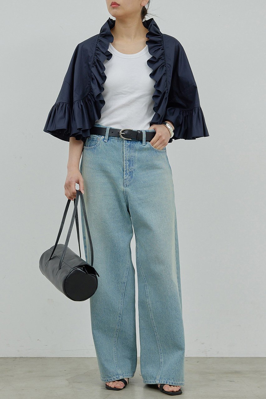 【ガリャルダガランテ/GALLARDAGALANTE】のラッフルボレロ 人気、トレンドファッション・服の通販 founy(ファニー) 　ファッション　Fashion　レディースファッション　Fashion for Women　アウター　Coat / Outerwear Collection　レディースジャケット・軽アウター　Jackets　ボレロ・ショート丈ジャケット / ドレス羽織りに　Boleros & Short Jackets　エレガント 上品　Elegant　ジャケット　Jacket, Outerwear　タイプライター　Typewriter Fabric, Crisp Cotton　タンク　Tank Top, Sleeveless Top　ボレロ　Bolero, Short Cardigan　ポンチョ　Poncho, Cape Style　other-2|ID: prp329100004477225 ipo3291000000032952385