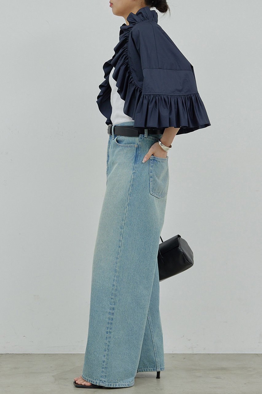 【ガリャルダガランテ/GALLARDAGALANTE】のラッフルボレロ 人気、トレンドファッション・服の通販 founy(ファニー) 　ファッション　Fashion　レディースファッション　Fashion for Women　アウター　Coat / Outerwear Collection　レディースジャケット・軽アウター　Jackets　ボレロ・ショート丈ジャケット / ドレス羽織りに　Boleros & Short Jackets　エレガント 上品　Elegant　ジャケット　Jacket, Outerwear　タイプライター　Typewriter Fabric, Crisp Cotton　タンク　Tank Top, Sleeveless Top　ボレロ　Bolero, Short Cardigan　ポンチョ　Poncho, Cape Style　other-4|ID: prp329100004477225 ipo3291000000032952392