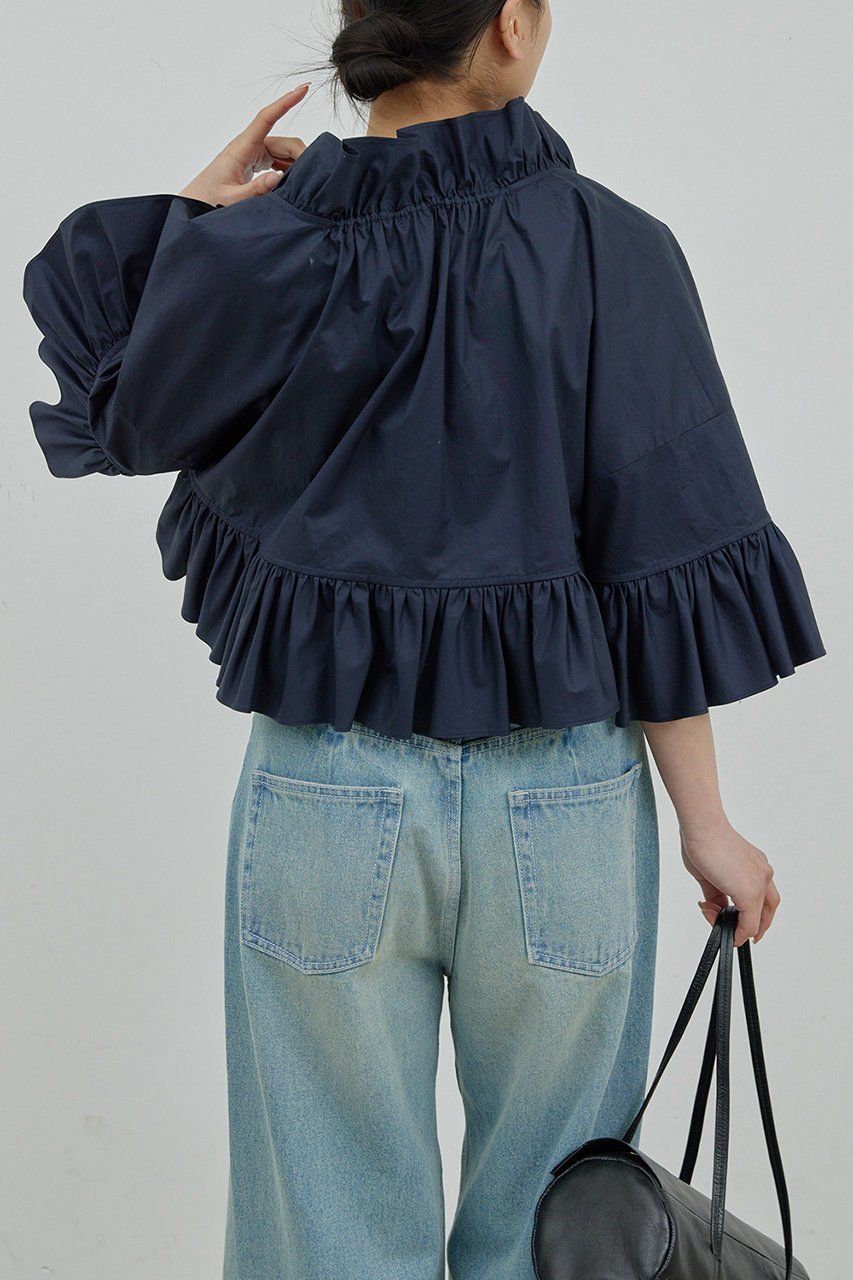 【ガリャルダガランテ/GALLARDAGALANTE】のラッフルボレロ 人気、トレンドファッション・服の通販 founy(ファニー) 　ファッション　Fashion　レディースファッション　Fashion for Women　アウター　Coat / Outerwear Collection　レディースジャケット・軽アウター　Jackets　ボレロ・ショート丈ジャケット / ドレス羽織りに　Boleros & Short Jackets　エレガント 上品　Elegant　ジャケット　Jacket, Outerwear　タイプライター　Typewriter Fabric, Crisp Cotton　タンク　Tank Top, Sleeveless Top　ボレロ　Bolero, Short Cardigan　ポンチョ　Poncho, Cape Style　other-7|ID: prp329100004477225 ipo3291000000032952405