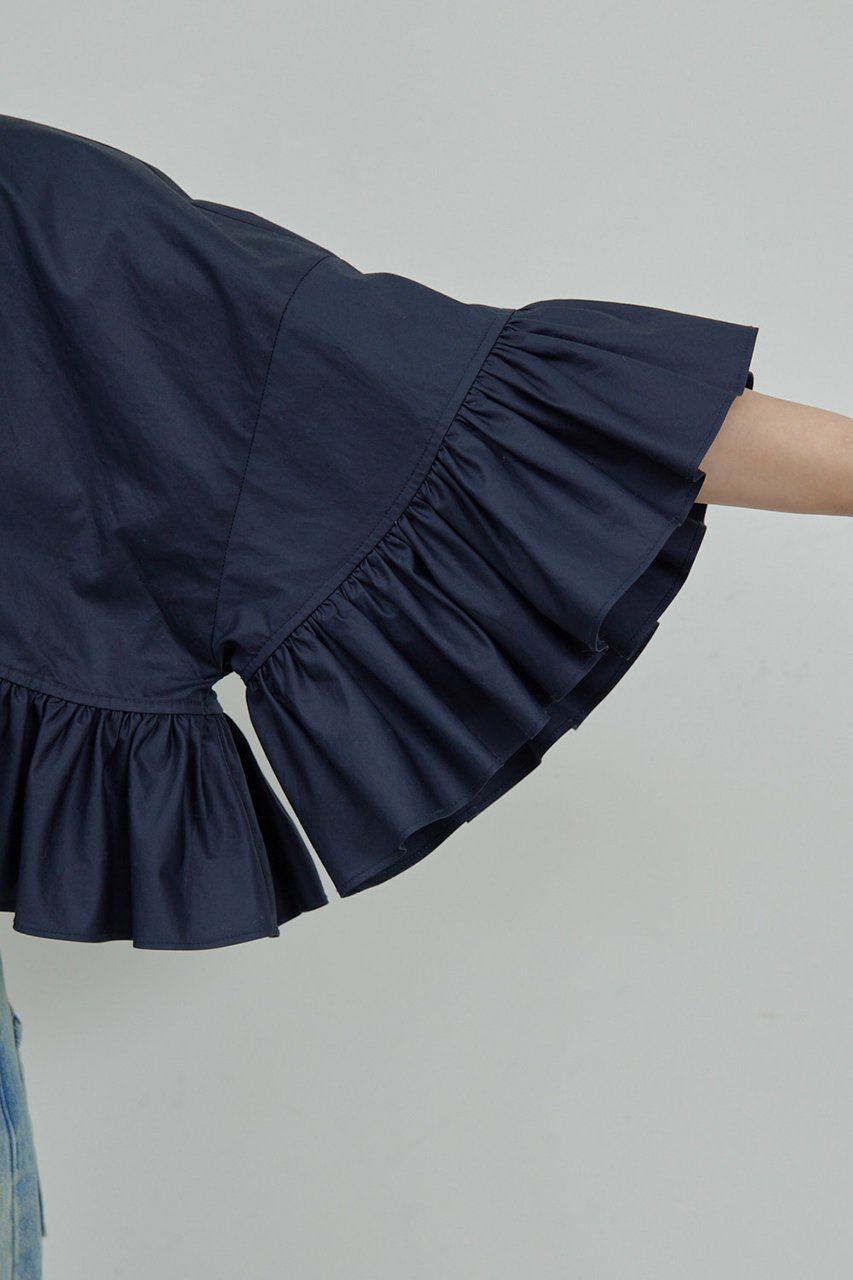 【ガリャルダガランテ/GALLARDAGALANTE】のラッフルボレロ 人気、トレンドファッション・服の通販 founy(ファニー) 　ファッション　Fashion　レディースファッション　Fashion for Women　アウター　Coat / Outerwear Collection　レディースジャケット・軽アウター　Jackets　ボレロ・ショート丈ジャケット / ドレス羽織りに　Boleros & Short Jackets　エレガント 上品　Elegant　ジャケット　Jacket, Outerwear　タイプライター　Typewriter Fabric, Crisp Cotton　タンク　Tank Top, Sleeveless Top　ボレロ　Bolero, Short Cardigan　ポンチョ　Poncho, Cape Style　other-8|ID: prp329100004477225 ipo3291000000032952409