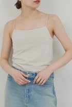 【ガリャルダガランテ/GALLARDAGALANTE】の【La nature linge】ショートベアキャミソール ライトグレー|ID:prp329100004477226