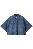 【ヘルシーデニム/Healthy Denim】のBreezy Rosehip ハーフスリーブデニムシャツ Mid Used|ID:prp329100004477229