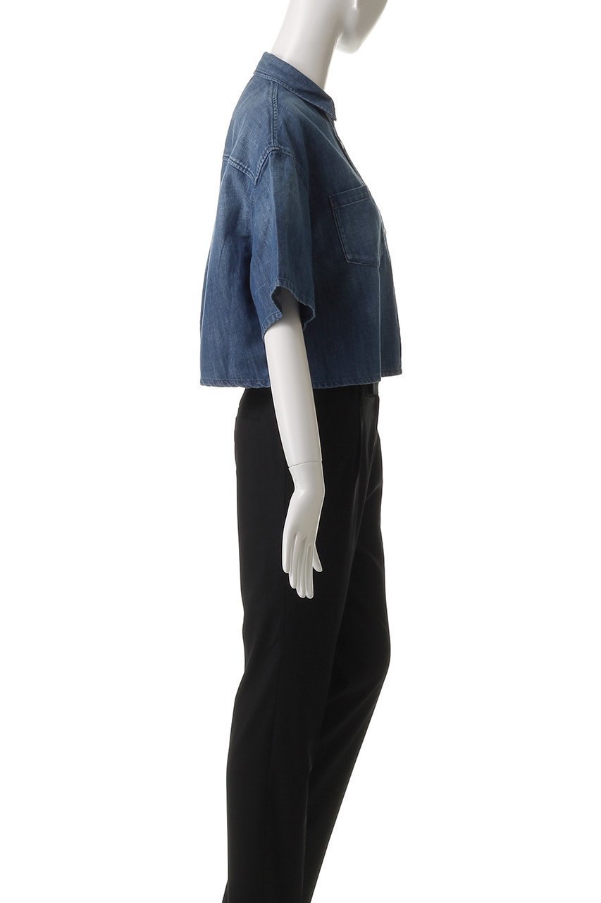 【ヘルシーデニム/Healthy Denim】のBreezy Rosehip ハーフスリーブデニムシャツ 人気、トレンドファッション・服の通販 founy(ファニー) 　ファッション　Fashion　レディースファッション　Fashion for Women　トップス・カットソー　Cut & Sew Tops　シャツ・ブラウス・オフィスカジュアル　Elegant Blouses & Button-Ups　ショート　Short, Short Length　スリーブ　Sleeve, Long Sleeve / Short Sleeve　デニム　Denim, Jeans Material　トレンド　Trend, Trending Now　リネン　Linen, Linen Fabric　夏　Summer　other-3|ID: prp329100004477229 ipo3291000000032840448