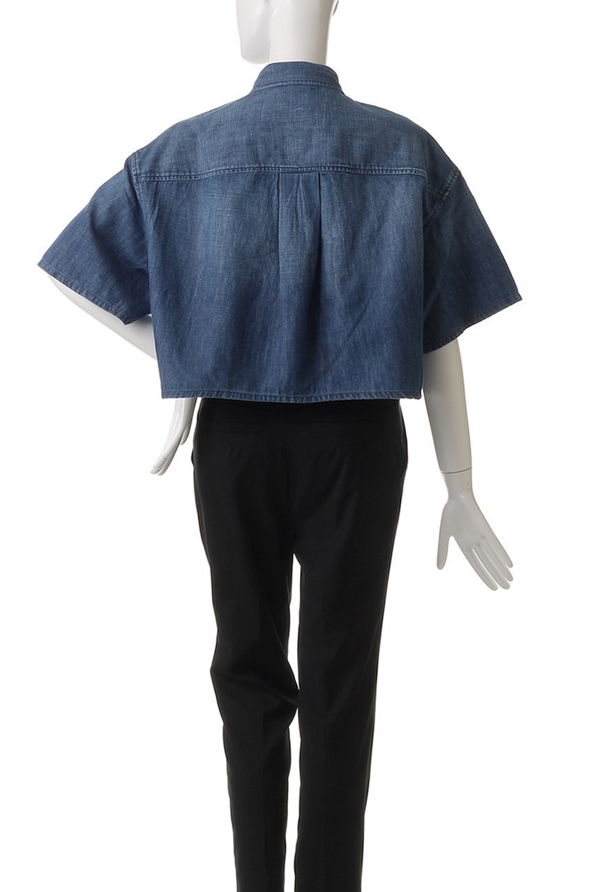 【ヘルシーデニム/Healthy Denim】のBreezy Rosehip ハーフスリーブデニムシャツ 人気、トレンドファッション・服の通販 founy(ファニー) 　ファッション　Fashion　レディースファッション　Fashion for Women　トップス・カットソー　Cut & Sew Tops　シャツ・ブラウス・オフィスカジュアル　Elegant Blouses & Button-Ups　ショート　Short, Short Length　スリーブ　Sleeve, Long Sleeve / Short Sleeve　デニム　Denim, Jeans Material　トレンド　Trend, Trending Now　リネン　Linen, Linen Fabric　夏　Summer　other-4|ID: prp329100004477229 ipo3291000000032840454