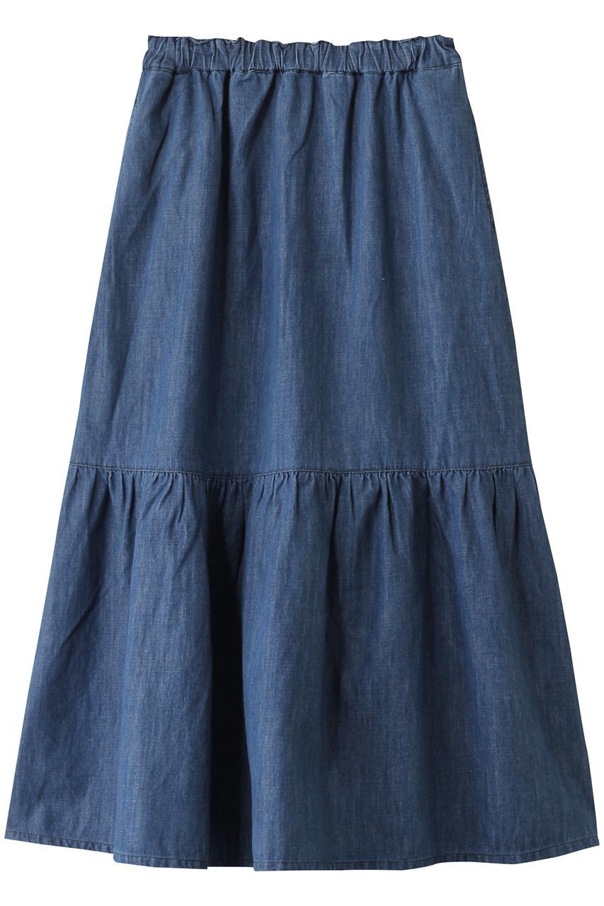 【ヘルシーデニム/Healthy Denim】のBreezy Strawberry デニムスカート 人気、トレンドファッション・服の通販 founy(ファニー) 　ファッション　Fashion　レディースファッション　Fashion for Women　スカート　Skirts　デニムスカート・カジュアルスカート　Denim Skirts　シアー　Sheer, See-Through　デニム　Denim, Jeans Material　フェミニン　Feminine, Girly　リネン　Linen, Linen Fabric　レース　Lace, Lace Fabric　ロング　Long, Long-Length　 other-1|ID: prp329100004477230 ipo3291000000032849096