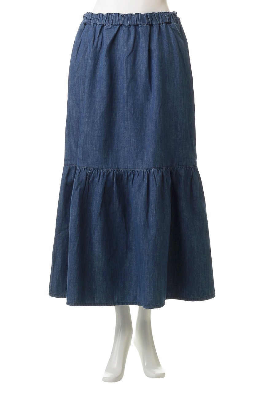 【ヘルシーデニム/Healthy Denim】のBreezy Strawberry デニムスカート 人気、トレンドファッション・服の通販 founy(ファニー) 　ファッション　Fashion　レディースファッション　Fashion for Women　スカート　Skirts　デニムスカート・カジュアルスカート　Denim Skirts　シアー　Sheer, See-Through　デニム　Denim, Jeans Material　フェミニン　Feminine, Girly　リネン　Linen, Linen Fabric　レース　Lace, Lace Fabric　ロング　Long, Long-Length　other-2|ID: prp329100004477230 ipo3291000000032849108