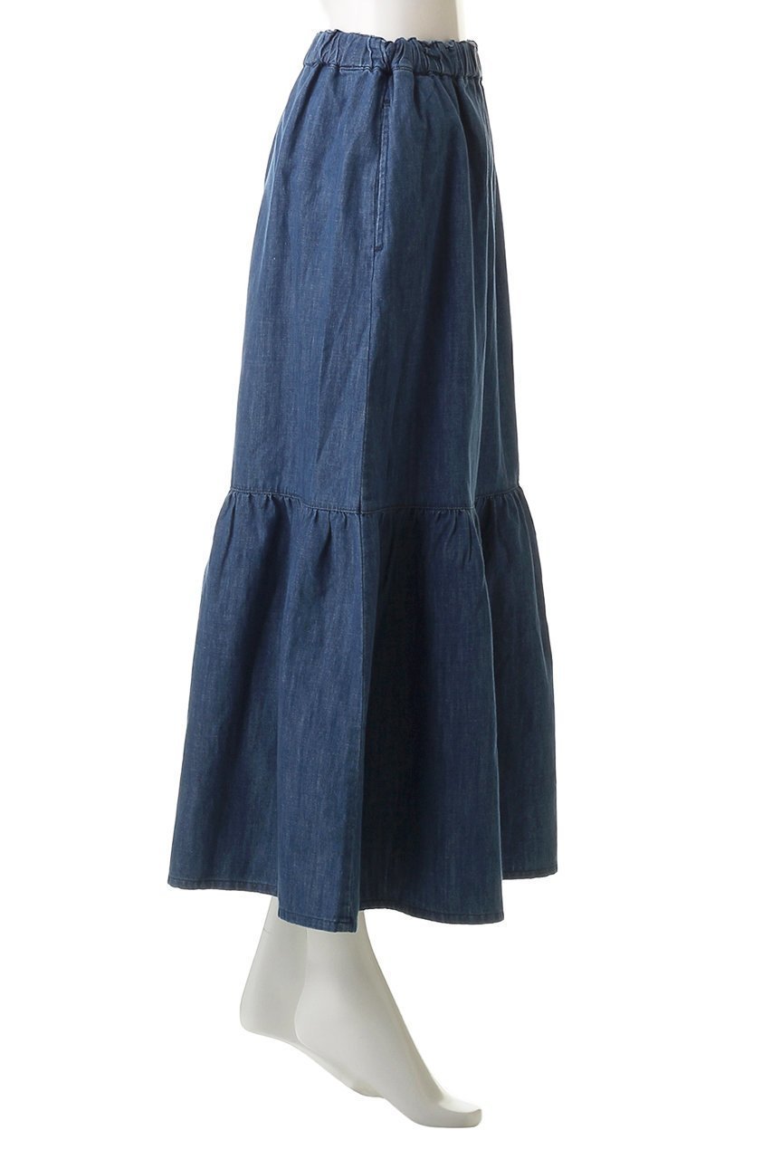 【ヘルシーデニム/Healthy Denim】のBreezy Strawberry デニムスカート 人気、トレンドファッション・服の通販 founy(ファニー) 　ファッション　Fashion　レディースファッション　Fashion for Women　スカート　Skirts　デニムスカート・カジュアルスカート　Denim Skirts　シアー　Sheer, See-Through　デニム　Denim, Jeans Material　フェミニン　Feminine, Girly　リネン　Linen, Linen Fabric　レース　Lace, Lace Fabric　ロング　Long, Long-Length　other-3|ID: prp329100004477230 ipo3291000000032849113
