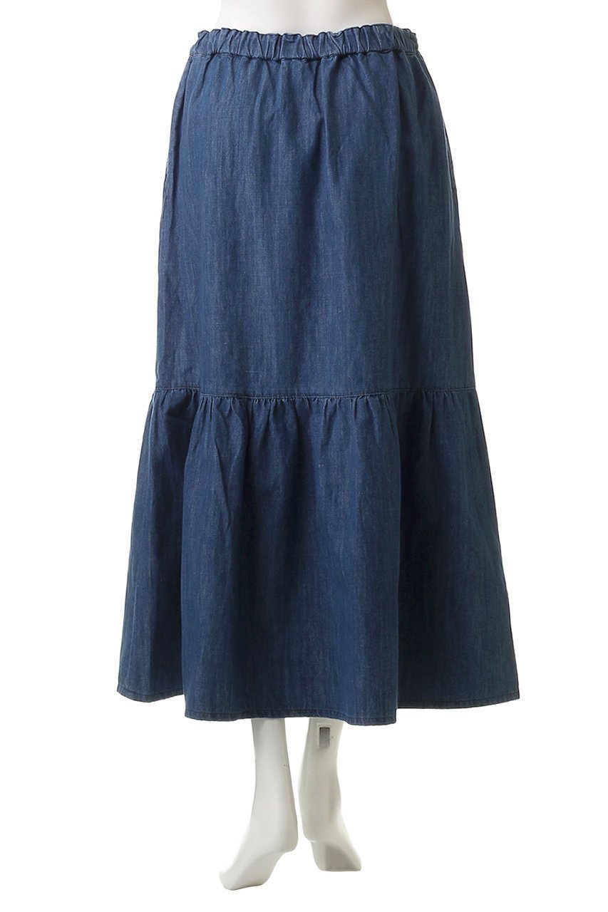 【ヘルシーデニム/Healthy Denim】のBreezy Strawberry デニムスカート 人気、トレンドファッション・服の通販 founy(ファニー) 　ファッション　Fashion　レディースファッション　Fashion for Women　スカート　Skirts　デニムスカート・カジュアルスカート　Denim Skirts　シアー　Sheer, See-Through　デニム　Denim, Jeans Material　フェミニン　Feminine, Girly　リネン　Linen, Linen Fabric　レース　Lace, Lace Fabric　ロング　Long, Long-Length　other-4|ID: prp329100004477230 ipo3291000000032849118