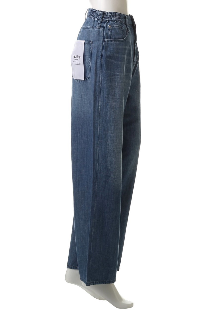 【ヘルシーデニム/Healthy Denim】のBreezyPinkPepperEasy ワイドストレートデニムパンツ 人気、トレンドファッション・服の通販 founy(ファニー) 　ファッション　Fashion　レディースファッション　Fashion for Women　パンツ　Pants & Trousers　デニムパンツ・ジーンズ・美脚デニム　Denim Jeans & Pants　デニム　Denim, Jeans Material　フォルム　Silhouette, Form　リネン　Linen, Linen Fabric　リラックス　Relax, Relaxed Fit　人気　Popular, Best Seller　夏　Summer　other-3|ID: prp329100004477231 ipo3291000000032904866