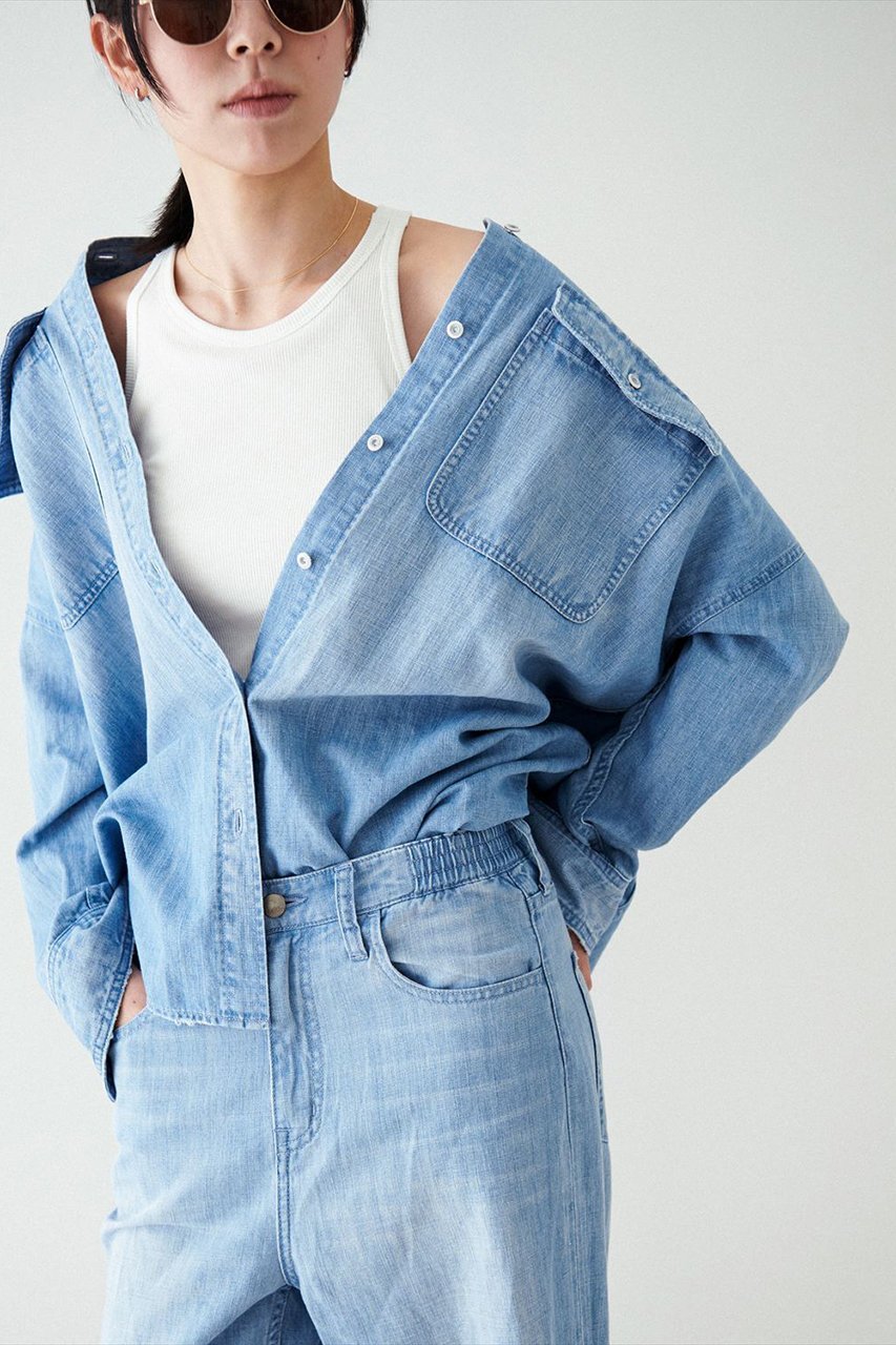 【ヘルシーデニム/Healthy Denim】のBreezyPinkPepperEasy ワイドストレートデニムパンツ 人気、トレンドファッション・服の通販 founy(ファニー) 　ファッション　Fashion　レディースファッション　WOMEN　パンツ　Pants　デニムパンツ　Denim Pants　クロップド　Cropped　ストレート　Straight　デニム　Denim　トレンド　Trend　リネン　Linen　ワイド　Wide　人気　Popularity　夏　Summer　other-6|ID: prp329100004477232 ipo3291000000032151001