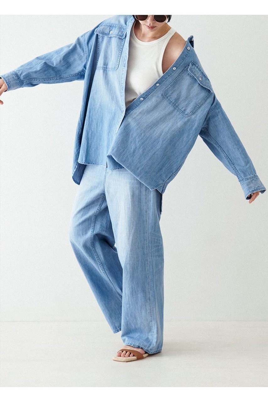【ヘルシーデニム/Healthy Denim】のBreezyPinkPepperEasy ワイドストレートデニムパンツ 人気、トレンドファッション・服の通販 founy(ファニー) 　ファッション　Fashion　レディースファッション　WOMEN　パンツ　Pants　デニムパンツ　Denim Pants　クロップド　Cropped　ストレート　Straight　デニム　Denim　トレンド　Trend　リネン　Linen　ワイド　Wide　人気　Popularity　夏　Summer　other-7|ID: prp329100004477232 ipo3291000000032151002